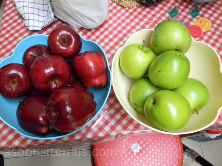 apel hijau granny smith dan apel merah washington